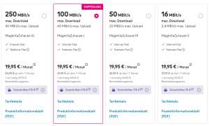 Telekom Deutschland GmbH Tarife